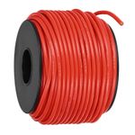 16 AWG Flexible Silicone Wire 30.5m/100ft Tinned Copper Electrical Wire Red