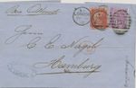 GB 1870, QV large white corner letters 6 d mauve Pl.8 wmk Spray (QL) together w