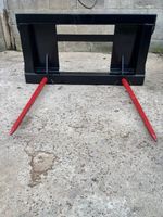 Bale Spike Frame Quick Euro 8 Norm Brackets 1000mm Tine conus two