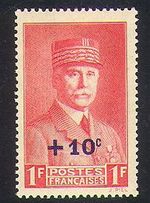 France 1941 Relief Fund/Welfare/Marshal Petain/People 1v + surcharge (n36948)