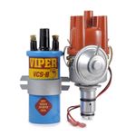 Air Cooled VW Powerspark Electronic Distributor & Viper Blue Dry Coil