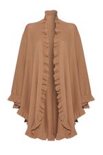100% Cashmere Frilly Cape (DAMAGE) .