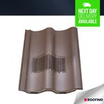 Double Pantile Vent | BROWN | Roof Ventilation - With Built In Downpipe
