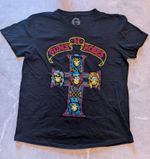 Official Guns N’ Roses 2023 World Tour T-Shirt Neon Cross Logo Black - Large