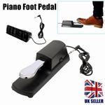 Universal Sustain Pedal for All Electronic Keyboard Piano Foot Damper Pedal UK