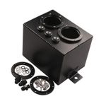 Surge Tank with Fittings Aluminum Fuel Surge Tank Welded for Racing, Racers