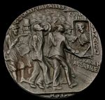 1915 Germany Sinking of the S.S. Lusitania Satirical Large Medallion 70g 55mm