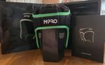 N-Pro Rugby Headguard Scrum Cap - Size Medium Child- black and Green