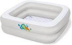 Inflatable Baby Bath Tub Portable Soft Floor Travel Bath Tub White