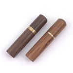 Compact Wood & Brass Sewing Needle Storage Tube Hand Sewing DIY Supply