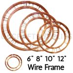 Round Metal Flat Wire Wreath Making Ring Frames Christmas Xmas  6" 8" 10" 12"