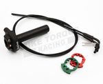 Domino Black XM2 Quick Action Throttle with Cables for Yamaha YZF R6 2008-2016