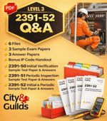 City & Guilds 2391-52 Inspection Testing Exam Practice Questions Answers
