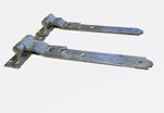 Hook & Band Hingesfor Gates - 12" Cranked, Heavy Duty Hinges, Galvanised