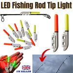 LED Sea Fishing Rod Tip Light Glow Stick Bite Indicator - RIVER SEA FISHING