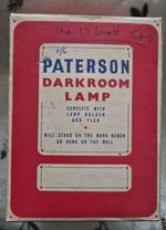 Paterson Orange Darkroom Safelight Lamp – Vintage Photography Darkroom – Boxed