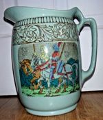 Rare Blue Royal Doulton King Arthur's Knights Series Ware Large Jug
