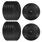 12" Blank Vinyl Records Black Wall Aesthetic CD Fake Vinyl Records, 12 Pcs
