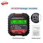 HABOTEST HT107 Pro Socket Tester - RCD Test, Voltage, Ground/Neutral, UK Plug*