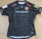 Authentic Hand Signed And Match Worn Exeter Chiefs #1 Shirt - 17/18 Season Squad