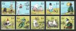 JAPAN 2021 MOOMIN (CARTOON) 84 YEN COMP. SET OF 10 STAMPS IN FINE USED CONDITION