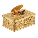 Vintage European Art Style 3D Embossed Automaton Singing Bird Orname