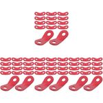Lightweight Red Aluminum Rope Buckle Tent Adjustable Rope Tightener for Camping