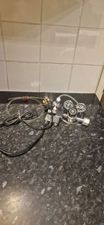 Co2 Art Pressure Regulator Bubble Solenoid Fishtank 2 Gauge Working Used