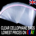 Clear Cello Cellophane Bags Self Seal Display Bag for Cards Gift Sweet Party Wax