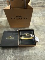 Coach C Black And Gold Bracelet