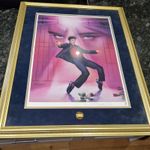 Vintage ELVIS PRESLEY LITHOGRAPH Print signed Artist Nate Giorgio.  Mint 