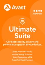 Avast ULTIMATE SUITE 2026, 10 Devices, 2 Years for PC | Mac | Android | iOS