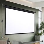 Electric Motorised Projector Screen 72/84/82/100/120Inch Home Cinema With Remote