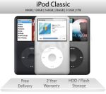 iPod Classic | 120 160 256 512GB 1TB | Grey / Silver / Black | 2 Year Warranty