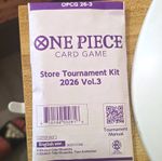 Bandai One Piece Card Game Store Tournament Kit 2026 Vol.3 English OPCG 26-3