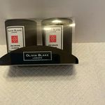 Olivia Blake London Red Grape & Cedar Scented Wax Candle Set, Black, 2 Pack