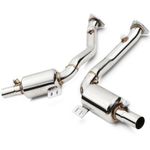STAINLESS EXHAUST REAR MOTORSPORT DOWNPIPE FOR PORSCHE BOXSTER 986 2.7 3.2