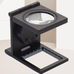 Magnifying Glass Lens Folding Magnification Linen Tester Cloth Thread Counter