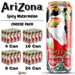 AriZona Spicy Watermelon 22oz Fruit Drink Big Can – Choose Qty
