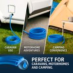 Blue 1/2" Reinforced Water Hose Pipe – Safe Drinking & Durable Garden Hose