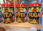 canal barge ware canalware bargeware hand painted tea coffee sugar set