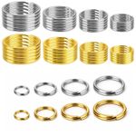 Small Medium Large Split Rings Keyring Jump Hoop Loop Silver - Gold Metal Rings!