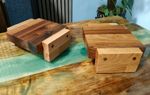 Walnut and Oak Speaker Stands 