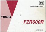 YAMAHA FZR600R ORIGINAL 1993 OWNERS INSTRUCTION & MAINTENANCE MANUAL
