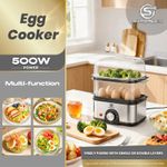 SUPERLEX XL Egg Boiler Food Steamer & Omelette Maker Eggs Poacher Multi Cooker