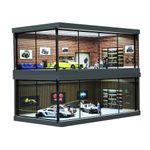 Diorama 1/64 Car Garage Models LED Lighting City Parking Lot Scene Display UK