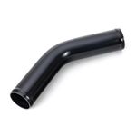 Aluminium Water / Air / Intercooler Pipe (Black) - 45 Degree, 38mm (1.5 Inch) OD