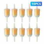 10X Universal Petrol Inline Fuel Filter LARGE Car Part Fit 6 Mm And 8 Mm Pipes