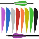 100X 3" Archery Arrow Vanes Plastic Feather Fletching Shaft DIY Hunt Targeting