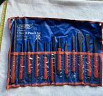 Draper 12-Piece Steel Chisel & Punch Set with Roll Pouch, MPN 312